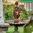 imagem do produto Fonte Nossa Senhora de Lourdes Ferro Fundido 160cm - FF164 Chafariz de Jardim