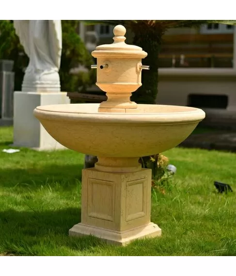 imagem de Fonte Parisienne em Mármore Egípcio 120cm FMP419  Estilo Clássico para Jardins Sofisticado