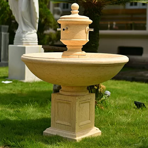 imagem de Fonte Parisienne em Mármore Egípcio 120cm FMP419  Estilo Clássico para Jardins Sofisticado