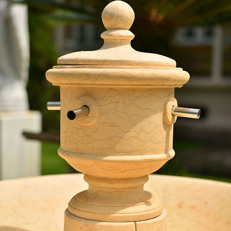 imagem do produto Fonte Parisienne em M�rmore Eg�pcio 120cm FMP419  Estilo Cl�ssico para Jardins Sofisticado