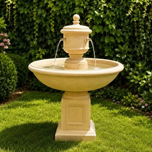 imagem de Fonte Parisienne em Mármore Egípcio 120cm FMP419  para Jardins Sofisticado