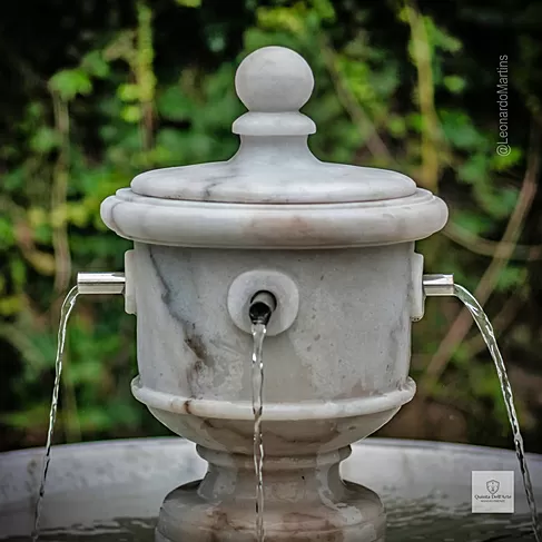 imagem de Fonte Parisienne Mármore Branco 120cm - FMP360 Chafariz de Luxo Quinta DellArte
