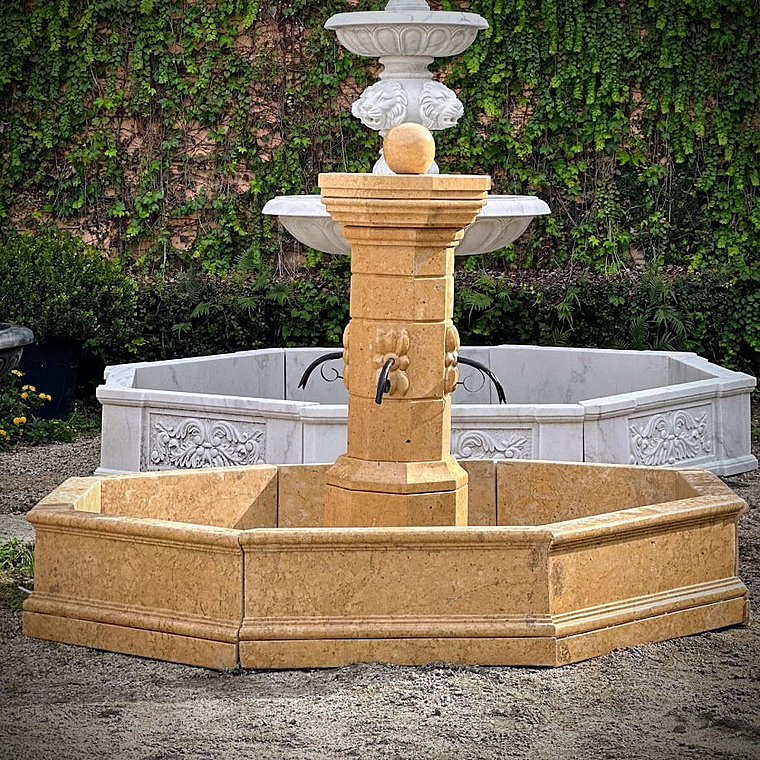 imagem do produto Fonte Proven�al M�rmore Amarelo 140cm - FMP386 Destaque no Paisagismo
