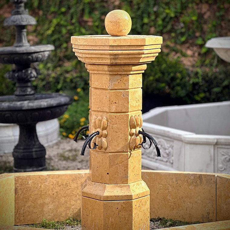imagem do produto Fonte Proven�al M�rmore Amarelo 140cm - FMP386 Destaque no Paisagismo