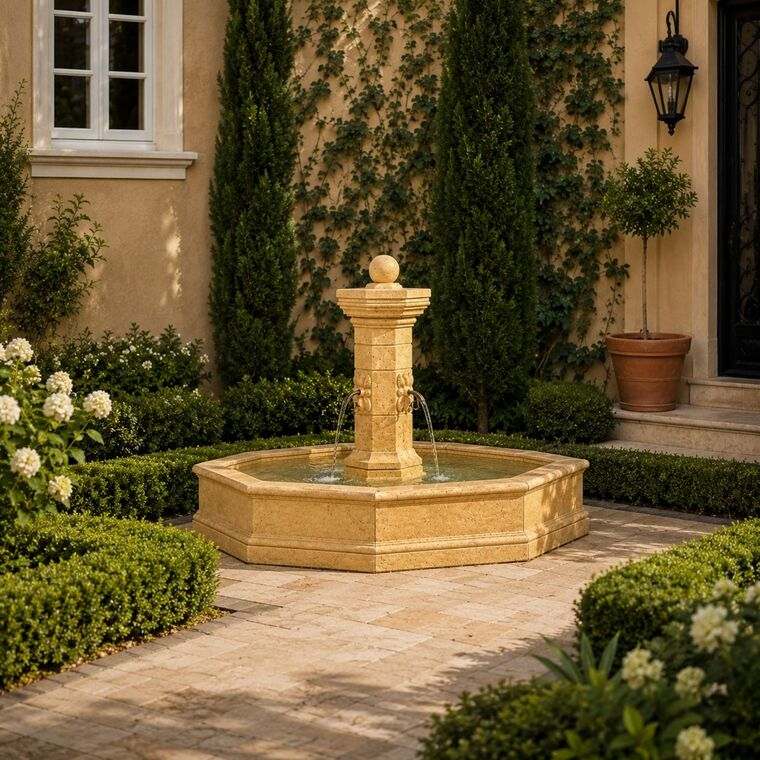 imagem do produto Fonte Proven�al M�rmore Amarelo 140cm - FMP386 Destaque no Paisagismo