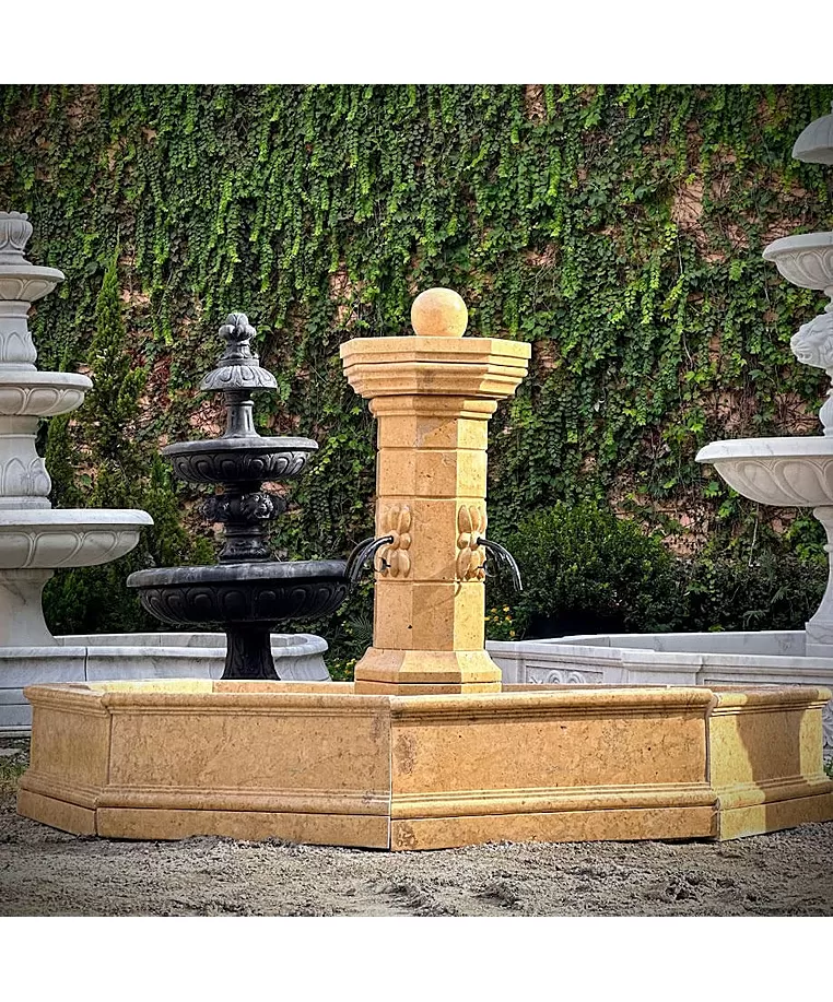 imagem do produto Fonte Proven�al M�rmore Amarelo 140cm - FMP386 Destaque no Paisagismo