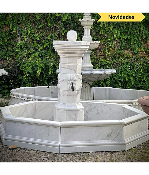 imagem de Fonte Provenal Mrmore Branco 140cm - FMP383