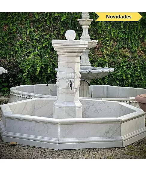 imagem de Fonte Provençal Mármore Branco 140cm - FMP383