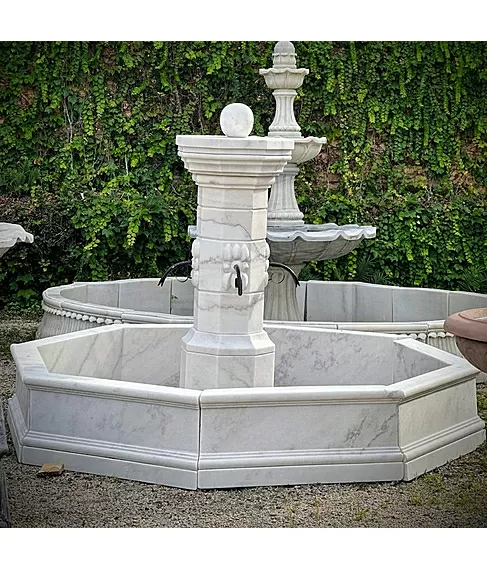 imagem de Fonte Provençal Mármore Branco 140cm - FMP383