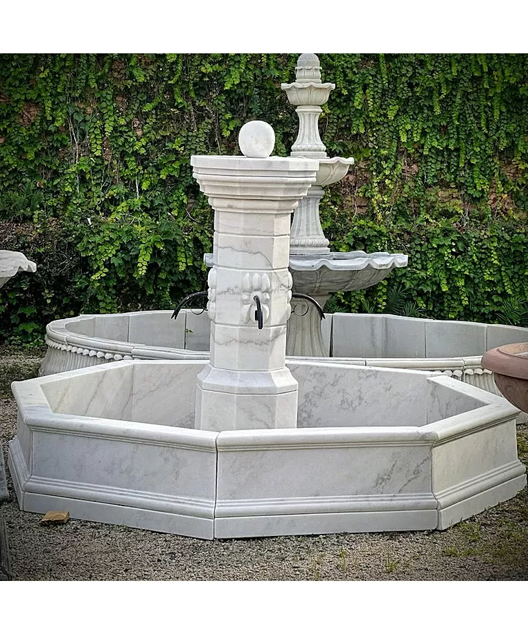 imagem de Fonte Provençal Mármore Branco 140cm - FMP383