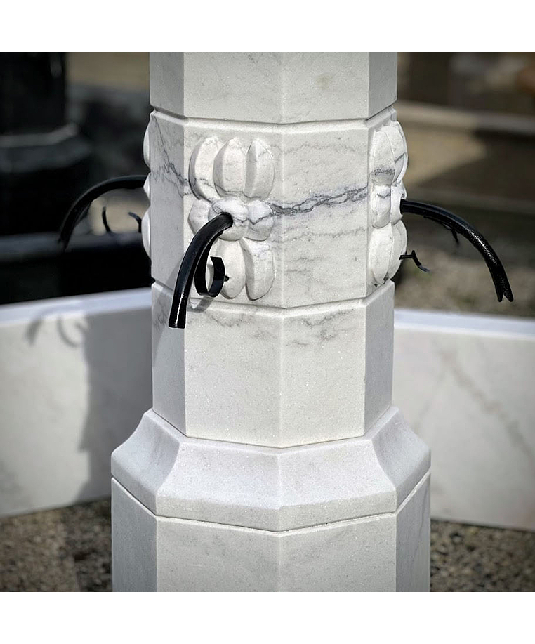 imagem do produto Fonte Proven�al M�rmore Branco 140cm - FMP383 Eleg�ncia e Sofistica��o