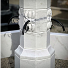 imagem do produto Fonte Proven�al M�rmore Branco 140cm - FMP383 Eleg�ncia e Sofistica��o