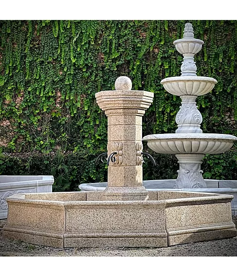 imagem de Fonte Provençal Mármore Granito 140cm - FMP385 | Estilo Clássico e Refinado
