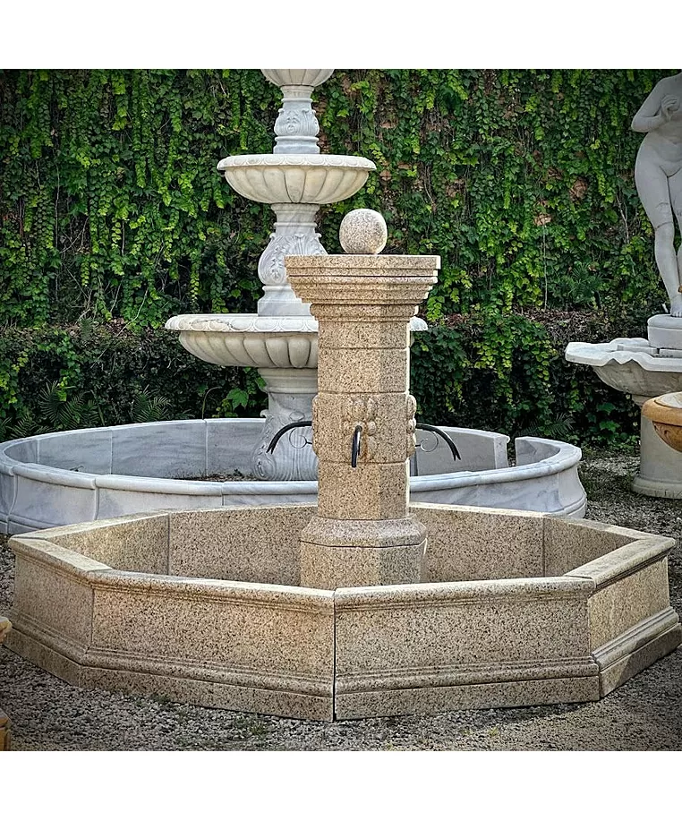 imagem de Fonte Provençal Mármore Granito 140cm - FMP385 | Estilo Clássico e Refinado