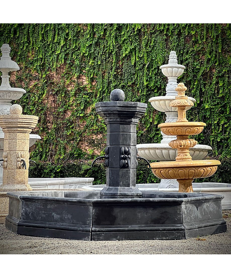 imagem do produto Fonte Proven�al M�rmore Preto 140cm - FMP384 Jardins Sofisticados