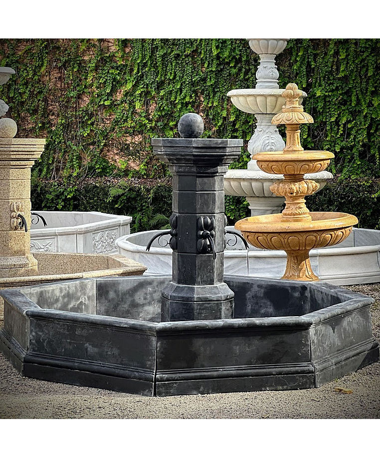 imagem do produto Fonte Proven�al M�rmore Preto 140cm - FMP384 Jardins Sofisticados
