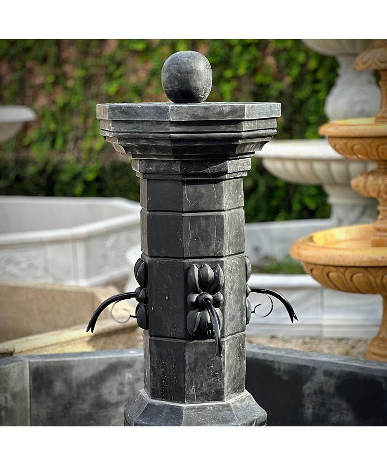 imagem do produto Fonte Proven�al M�rmore Preto 140cm - FMP384 Jardins Sofisticados