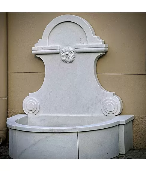 imagem de Fonte Provence em Mármore Branco 169cm FMP376 | Elegância Clássica 