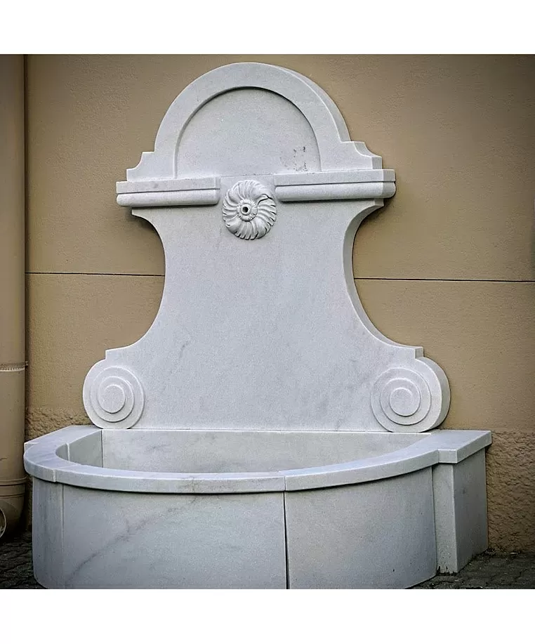 imagem de Fonte Provence em Mármore Branco 169cm FMP376 | Elegância Clássica 