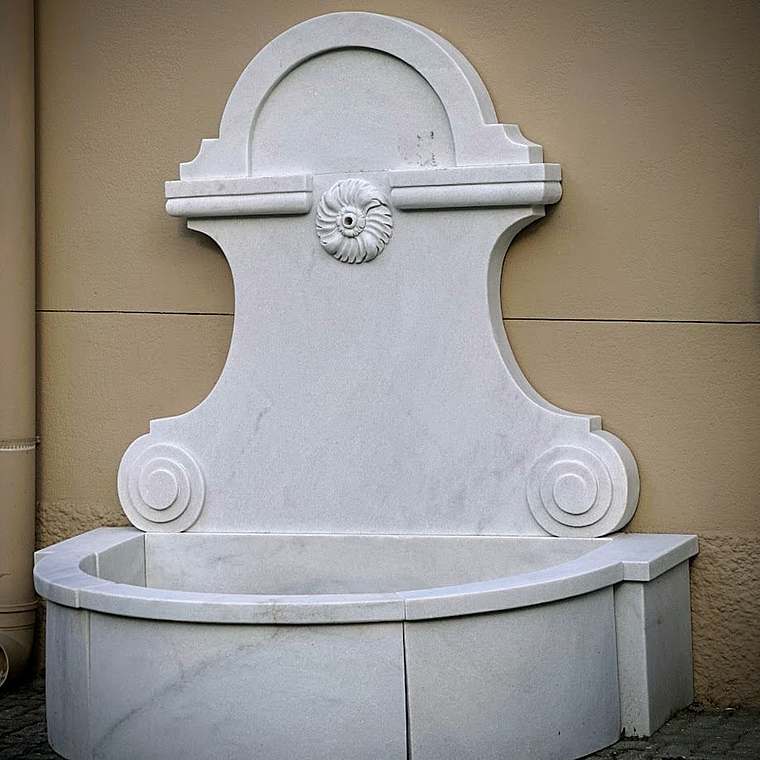 imagem do produto Fonte Provence em M�rmore Branco 169cm - FMP376 Eleg�ncia Cl�ssica 