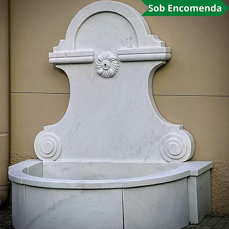 imagem do produto Fonte Provence em M�rmore Branco 169cm - FMP376 Eleg�ncia Cl�ssica 