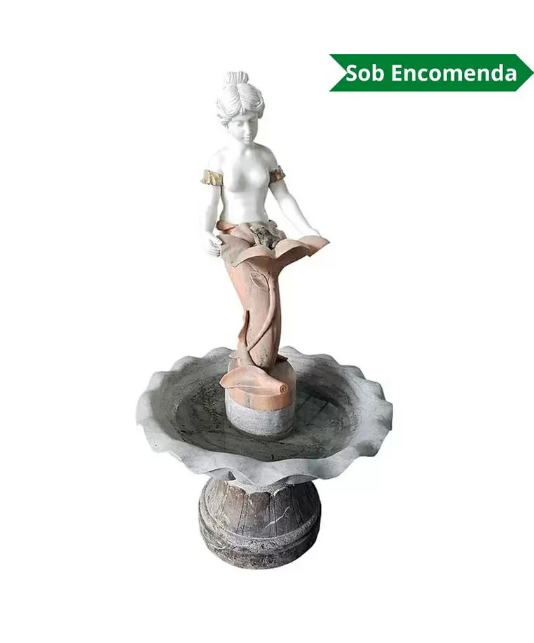 imagem do produto Fonte Sereia Colorida em M�rmore 165cm - FMP142 Projetos Sofisticados