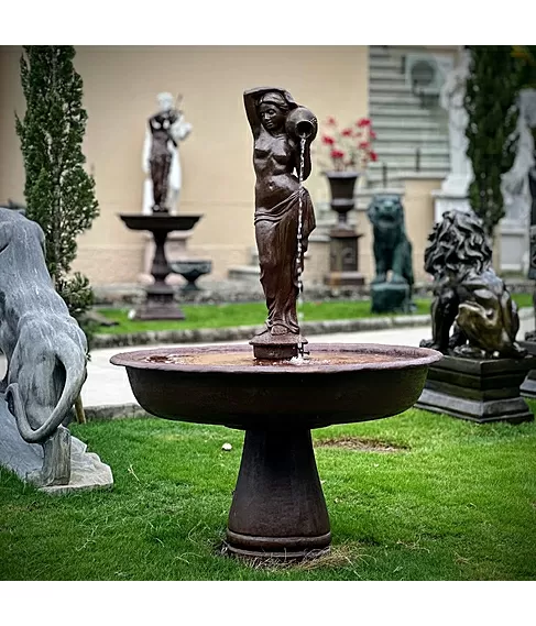 imagem de Fonte Serena Ferro Fundido 170cm - FF249 Elegância Clássica para Jardins