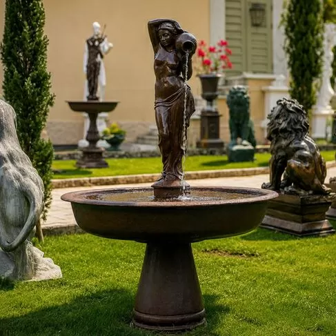 imagem de Fonte Serena Ferro Fundido 170cm - FF249 Elegância Clássica para Jardins