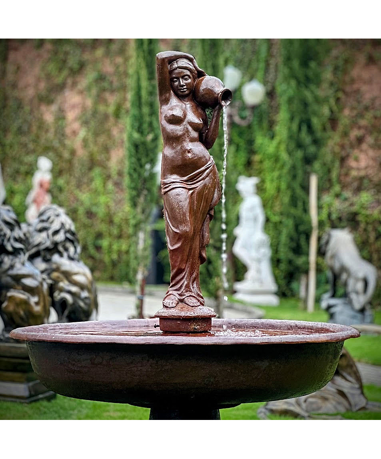 imagem do produto Fonte Serena Ferro Fundido 170cm - FF249 Eleg�ncia Cl�ssica para Jardins