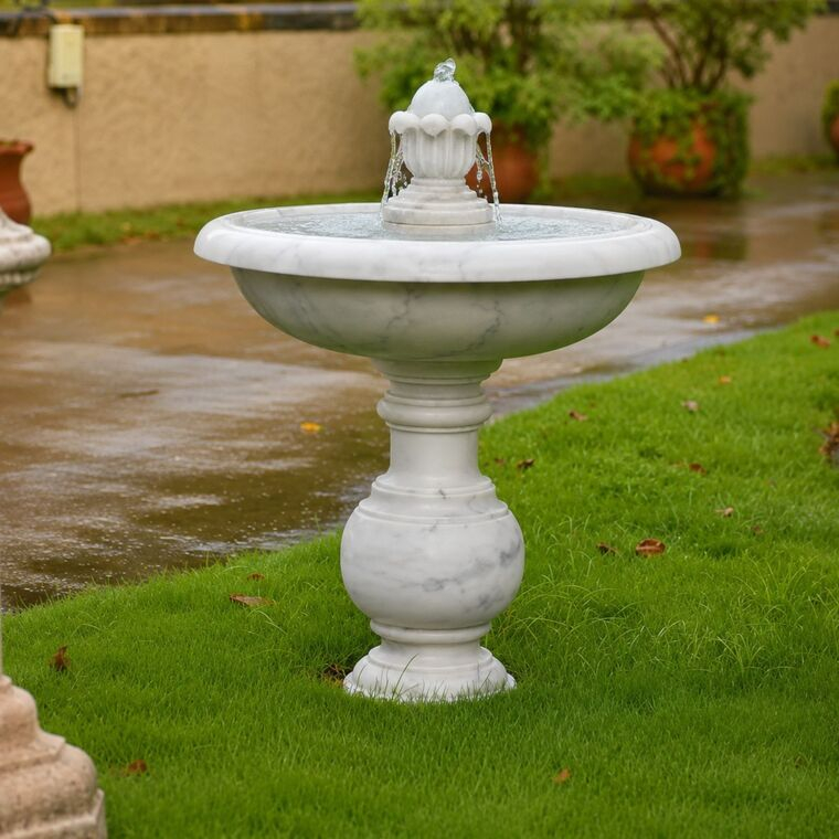 imagem do produto Fonte Vitoria em M�rmore Branco 110cm - FMP406 