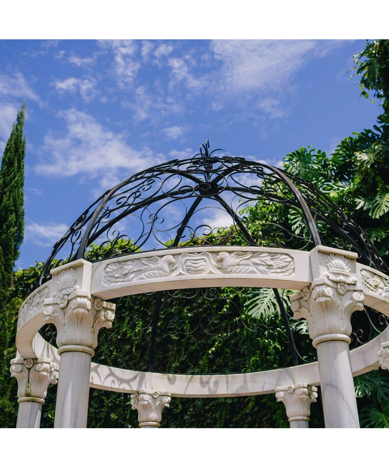 imagem do produto Gazebo de M�rmore Branco 270cm - VRMP278 Jardins de Luxo
