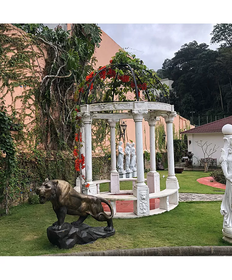 imagem do produto Gazebo de M�rmore Branco 270cm - VRMP278 Jardins de Luxo