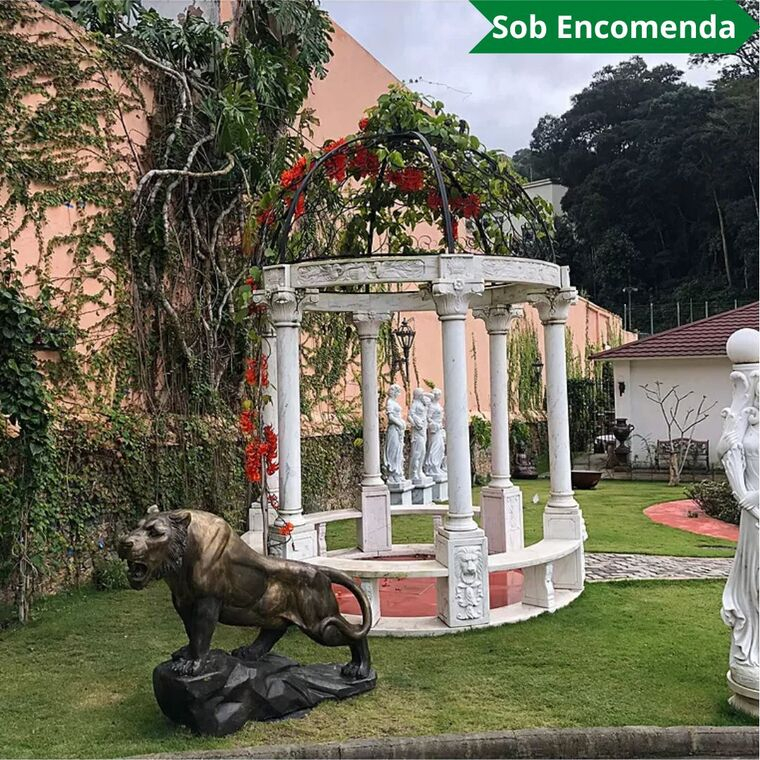 imagem do produto Gazebo de M�rmore Branco 270cm - VRMP278 Jardins de Luxo