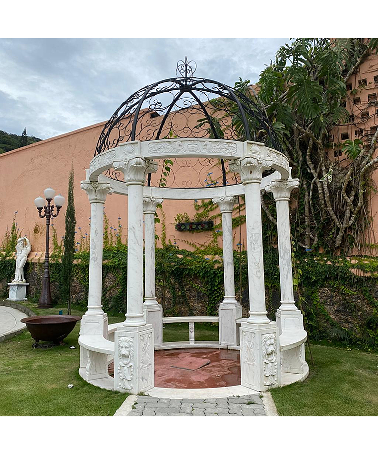 imagem do produto Gazebo de M�rmore Branco 270cm - VRMP278