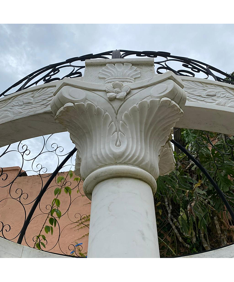 imagem do produto Gazebo de M�rmore Branco 270cm - VRMP278