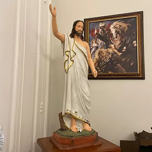 imagem de Imagem de Cristo Ressuscitado 107cm IR301 Para Ambientes Religiosos 