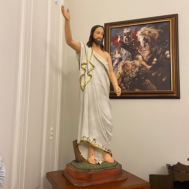 imagem do produto Imagem de Cristo Ressuscitado 107cm IR301 Para Ambientes Religiosos 
