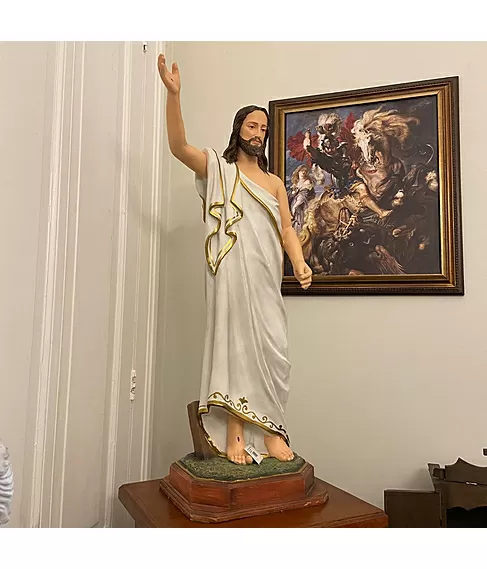 imagem de Imagem de Cristo Ressuscitado 107cm IR301 Para Ambientes Religiosos Imponentes