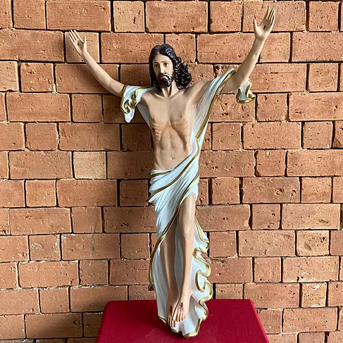 imagem de Imagem de Cristo Ressuscitado de Parede 100cm IR323 Para Ambientes Religiosos