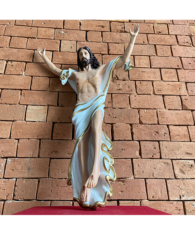 imagem do produto Imagem de Cristo Ressuscitado de Parede 100cm IR323 Para Ambientes Religiosos