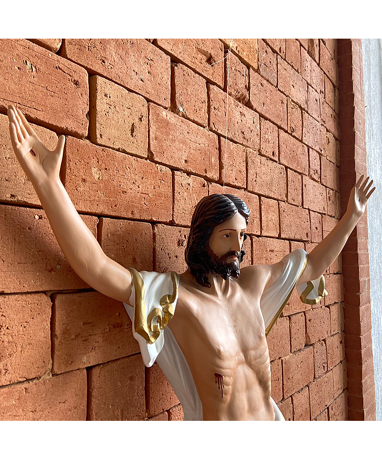 imagem do produto Imagem de Cristo Ressuscitado de Parede 100cm IR323 Para Ambientes Religiosos