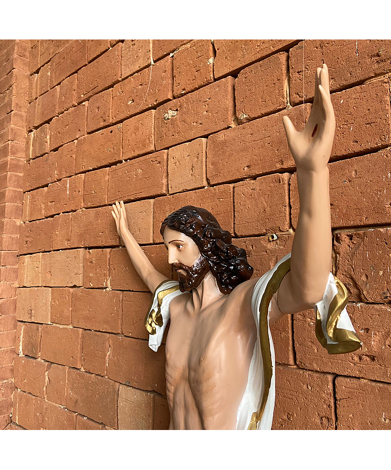 imagem do produto Imagem de Cristo Ressuscitado de Parede 100cm IR323 Para Ambientes Religiosos