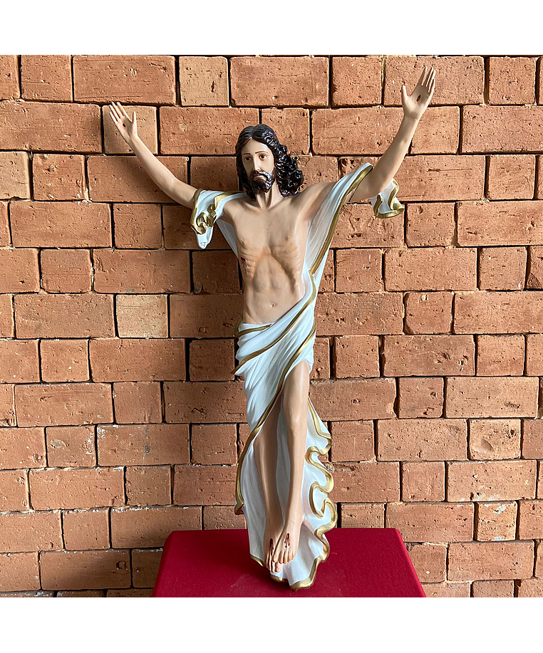 imagem do produto Imagem de Cristo Ressuscitado de Parede 100cm IR323 Para Ambientes Religiosos