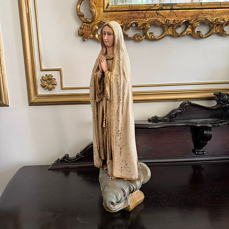 imagem do produto Imagem de Nossa Senhora de F�tima 60cm IR072 Para Ambientes Religiosos