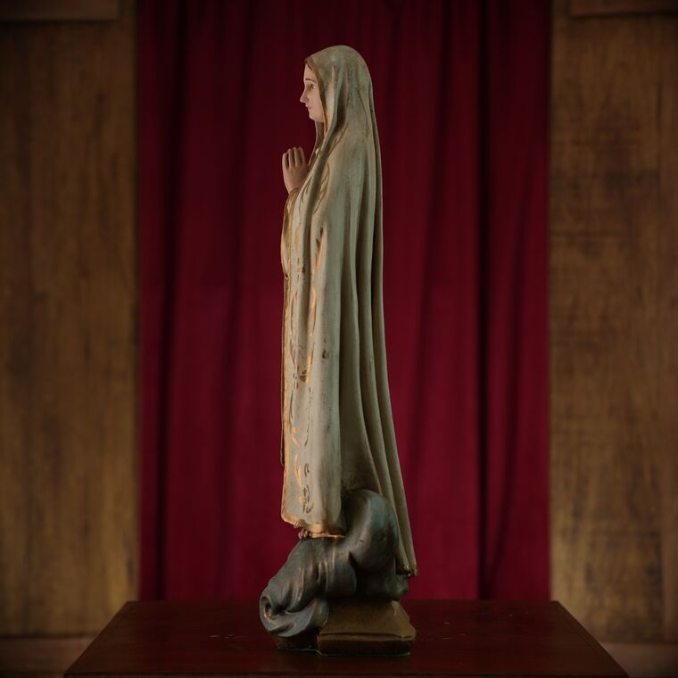 imagem do produto Imagem de Nossa Senhora de F�tima 60cm IR072 Para Ambientes Religiosos