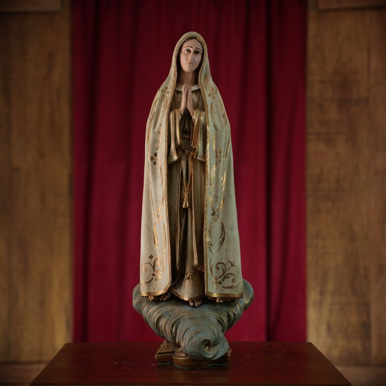 imagem do produto Imagem de Nossa Senhora de F�tima 60cm IR072 Para Ambientes Religiosos