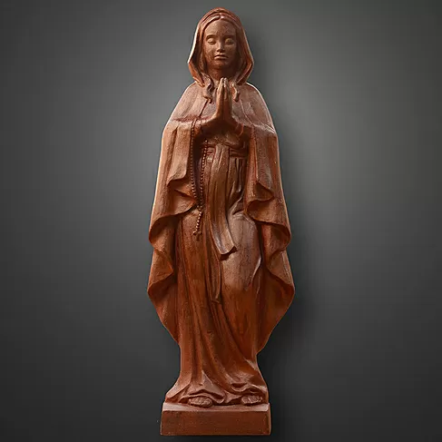 imagem de Imagem de Nossa Senhora de Lourdes 110cm em Ferro Fundido IF206 Para Ambientes Religiosos
