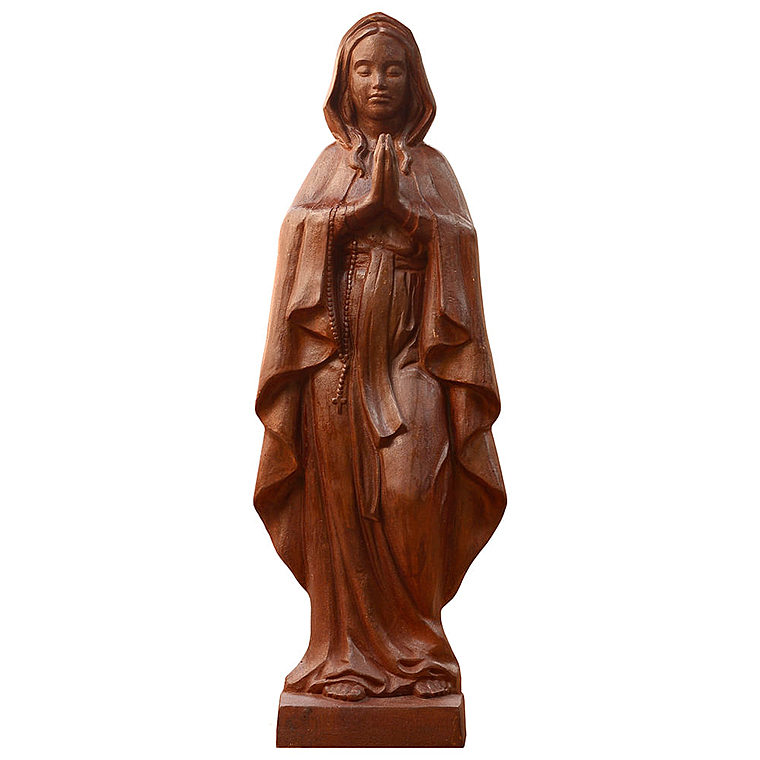 imagem do produto Imagem de Nossa Senhora de Lourdes 110cm em Ferro Fundido IF206 Para Ambientes Religiosos