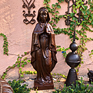 imagem do produto Imagem de Nossa Senhora de Lourdes 110cm em Ferro Fundido IF206 Para Ambientes Religiosos