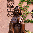imagem do produto Imagem de Nossa Senhora de Lourdes 110cm em Ferro Fundido IF206 Para Ambientes Religiosos